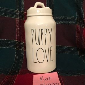 Rae Dunn puppy love canister